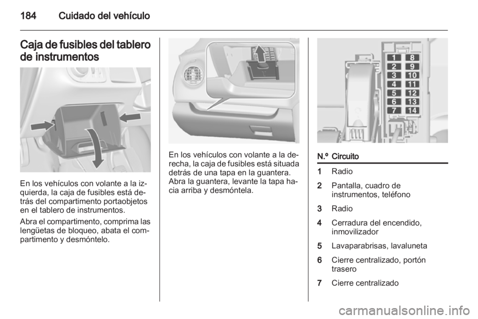 OPEL MERIVA 2012  Manual de Instrucciones (in Spanish) 
