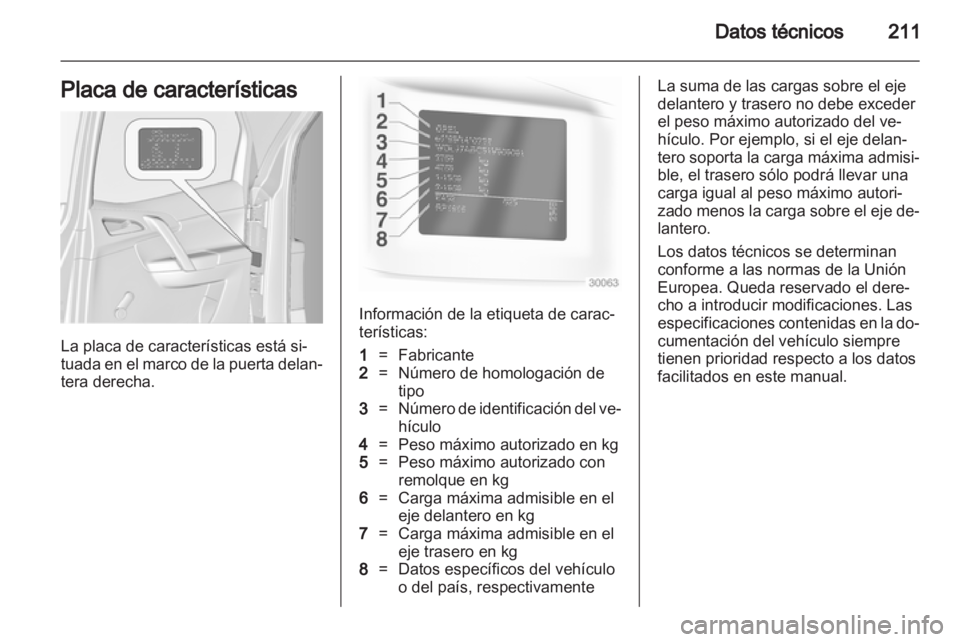 OPEL MERIVA 2012  Manual de Instrucciones (in Spanish) 