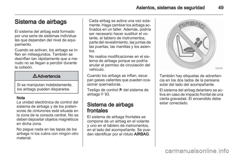 OPEL MERIVA 2012  Manual de Instrucciones (in Spanish) 