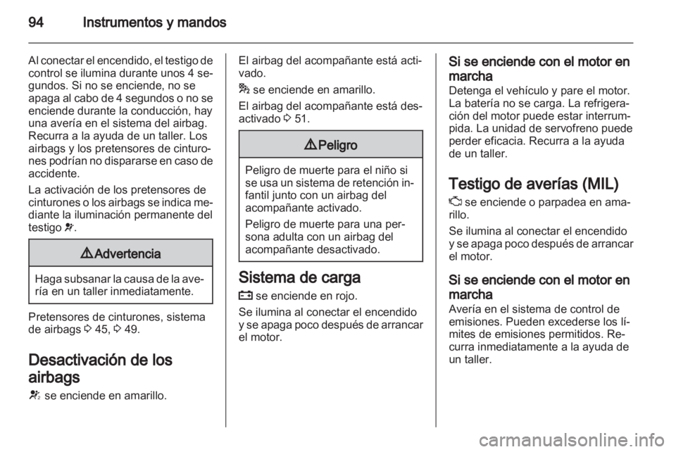 OPEL MERIVA 2012  Manual de Instrucciones (in Spanish) 