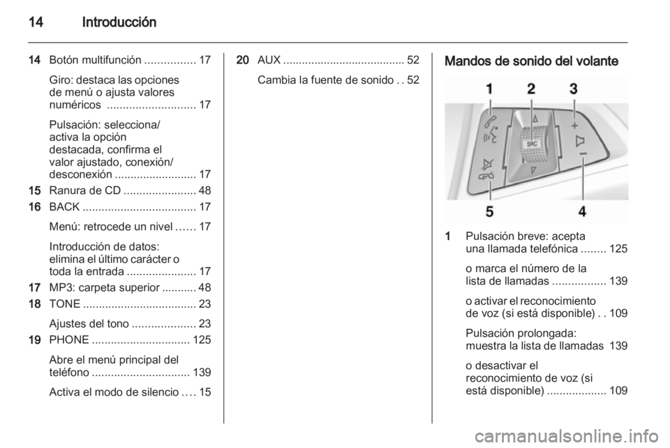 OPEL MERIVA 2012.5  Manual de infoentretenimiento (in Spanish) 