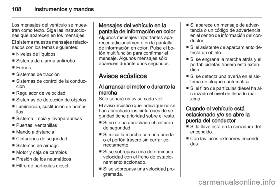 OPEL MERIVA 2012.5  Manual de Instrucciones (in Spanish) 