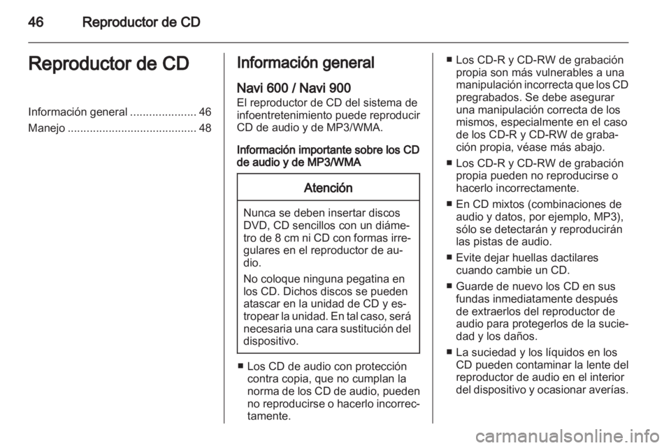 OPEL MERIVA 2013  Manual de infoentretenimiento (in Spanish) 