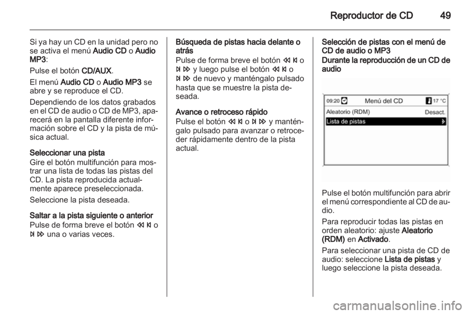OPEL MERIVA 2013  Manual de infoentretenimiento (in Spanish) 