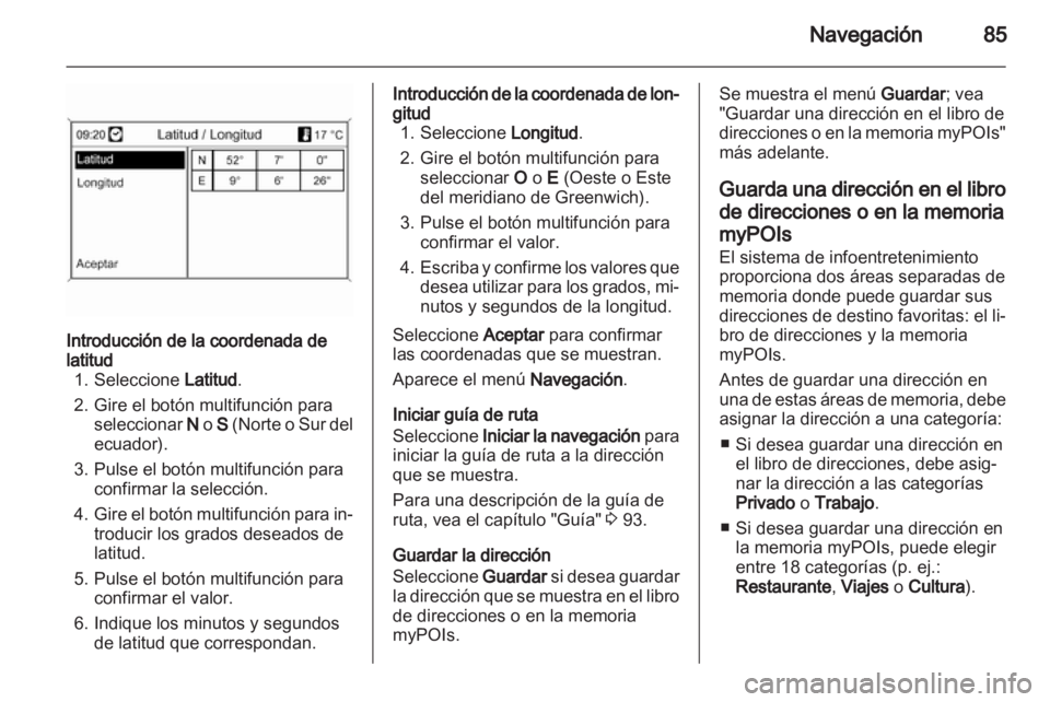 OPEL MERIVA 2013  Manual de infoentretenimiento (in Spanish) 
