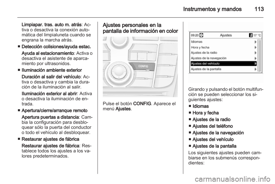 OPEL MERIVA 2013  Manual de Instrucciones (in Spanish) 