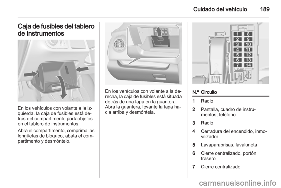 OPEL MERIVA 2013  Manual de Instrucciones (in Spanish) 