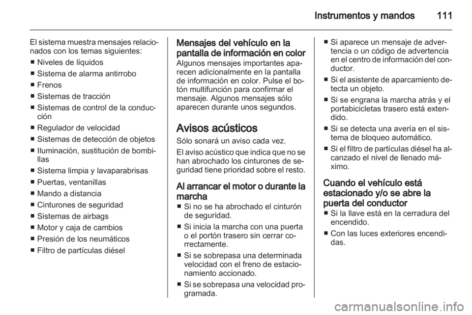 OPEL MERIVA 2013.5  Manual de Instrucciones (in Spanish) 