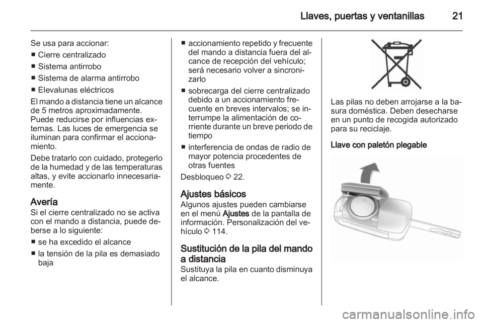 OPEL MERIVA 2013.5  Manual de Instrucciones (in Spanish) 