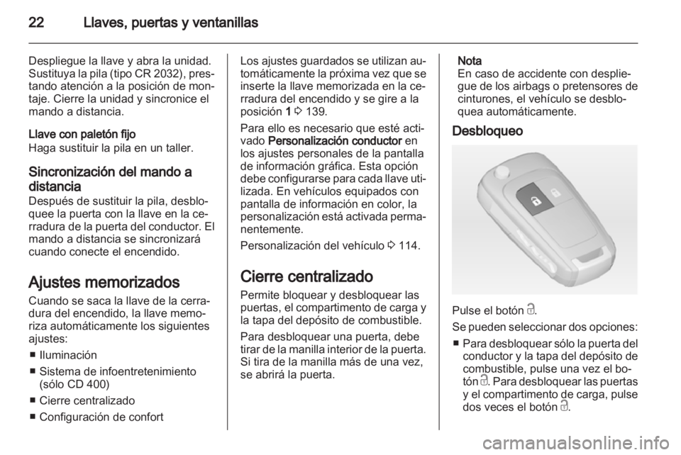 OPEL MERIVA 2013.5  Manual de Instrucciones (in Spanish) 