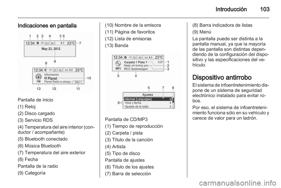 OPEL MOKKA 2013  Manual de infoentretenimiento (in Spanish) 
