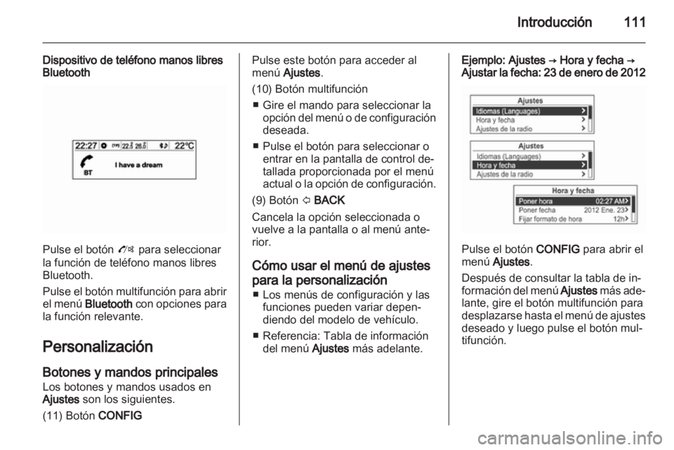 OPEL MOKKA 2013  Manual de infoentretenimiento (in Spanish) 
