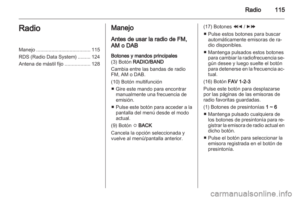 OPEL MOKKA 2013  Manual de infoentretenimiento (in Spanish) 