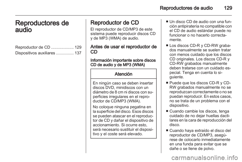 OPEL MOKKA 2013  Manual de infoentretenimiento (in Spanish) 