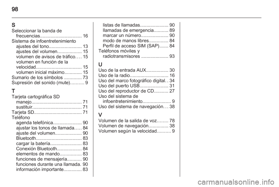 OPEL MOKKA 2013  Manual de infoentretenimiento (in Spanish) 