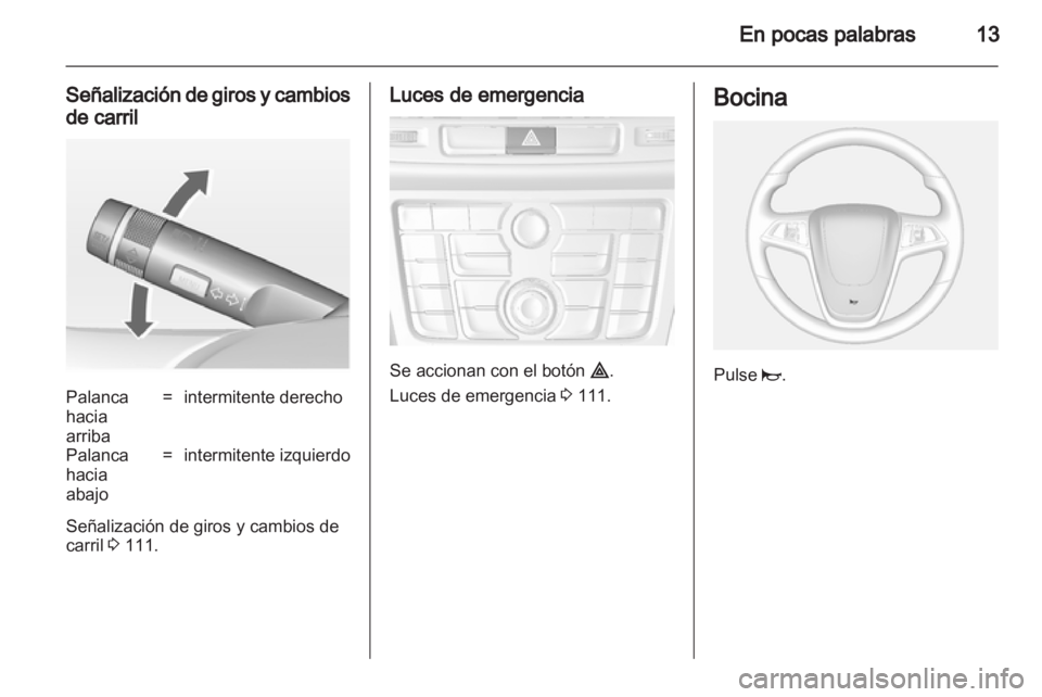 OPEL MOKKA 2013  Manual de Instrucciones (in Spanish) 
