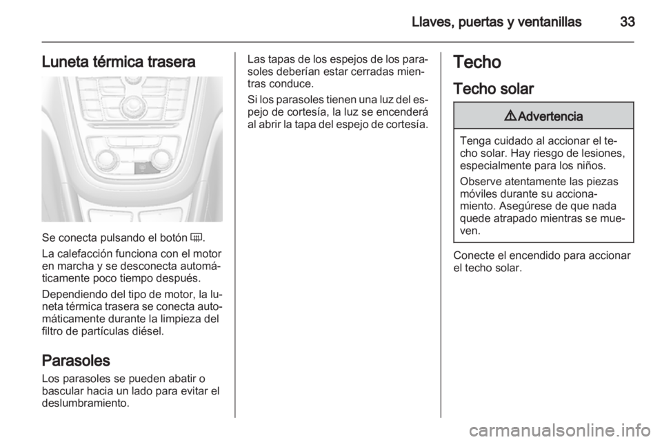 OPEL MOKKA 2013  Manual de Instrucciones (in Spanish) 