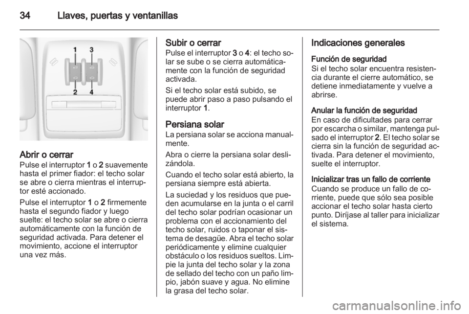 OPEL MOKKA 2013  Manual de Instrucciones (in Spanish) 