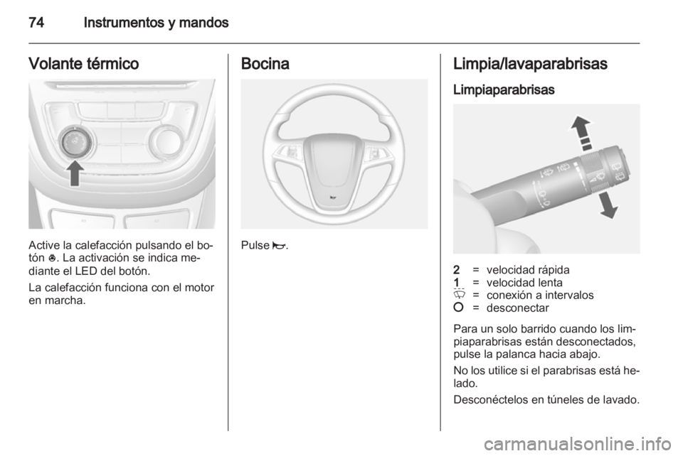 OPEL MOKKA 2013  Manual de Instrucciones (in Spanish) 