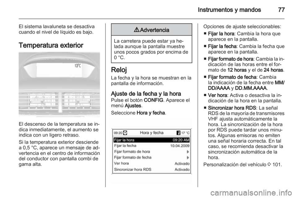 OPEL MOKKA 2013  Manual de Instrucciones (in Spanish) 
