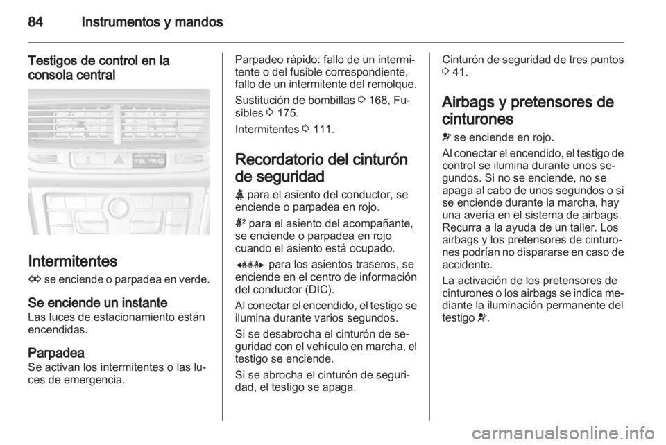 OPEL MOKKA 2013  Manual de Instrucciones (in Spanish) 