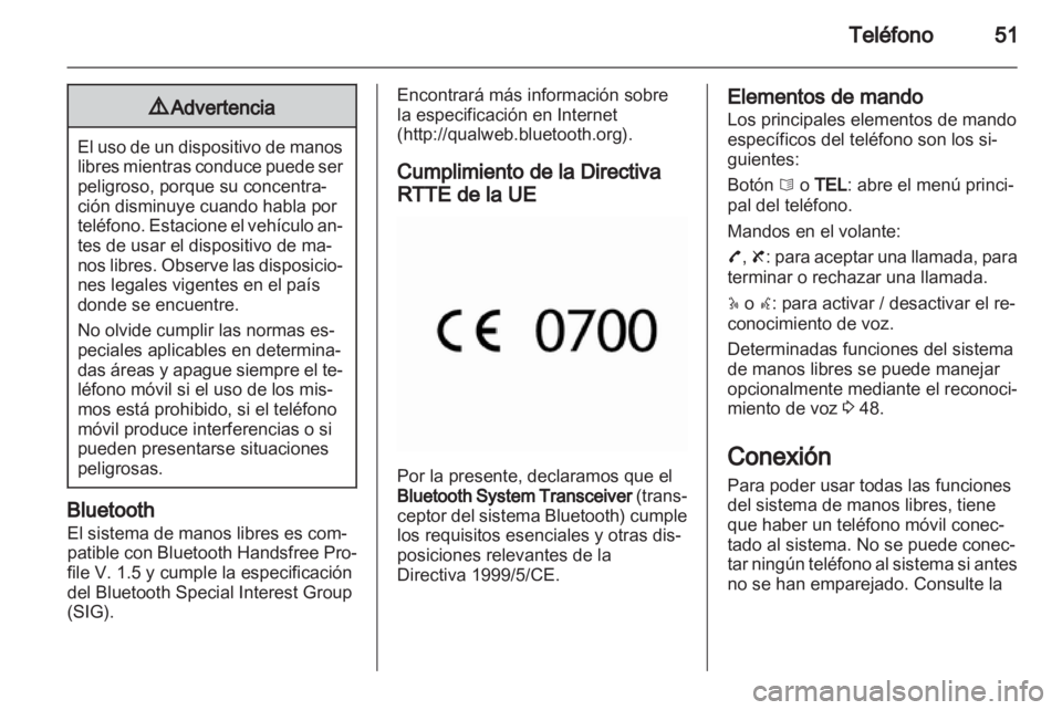 OPEL MOVANO_B 2011.5  Manual de infoentretenimiento (in Spanish) 