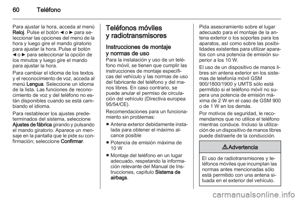 OPEL MOVANO_B 2011.5  Manual de infoentretenimiento (in Spanish) 