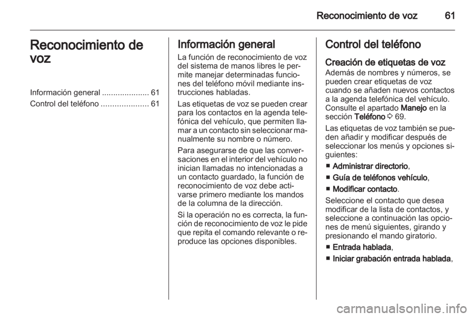 OPEL VIVARO 2012  Manual de infoentretenimiento (in Spanish) 