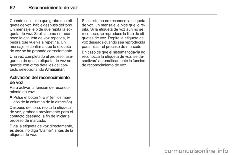 OPEL VIVARO 2012  Manual de infoentretenimiento (in Spanish) 