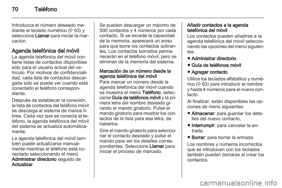 OPEL MOVANO_B 2012  Manual de infoentretenimiento (in Spanish) 