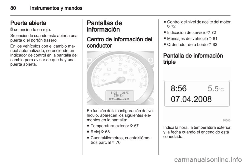OPEL MOVANO_B 2012  Manual de Instrucciones (in Spanish) 