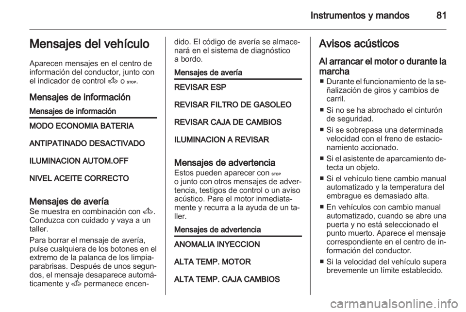 OPEL MOVANO_B 2012  Manual de Instrucciones (in Spanish) 