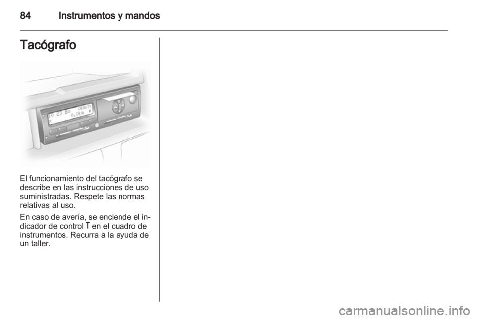OPEL MOVANO_B 2012  Manual de Instrucciones (in Spanish) 