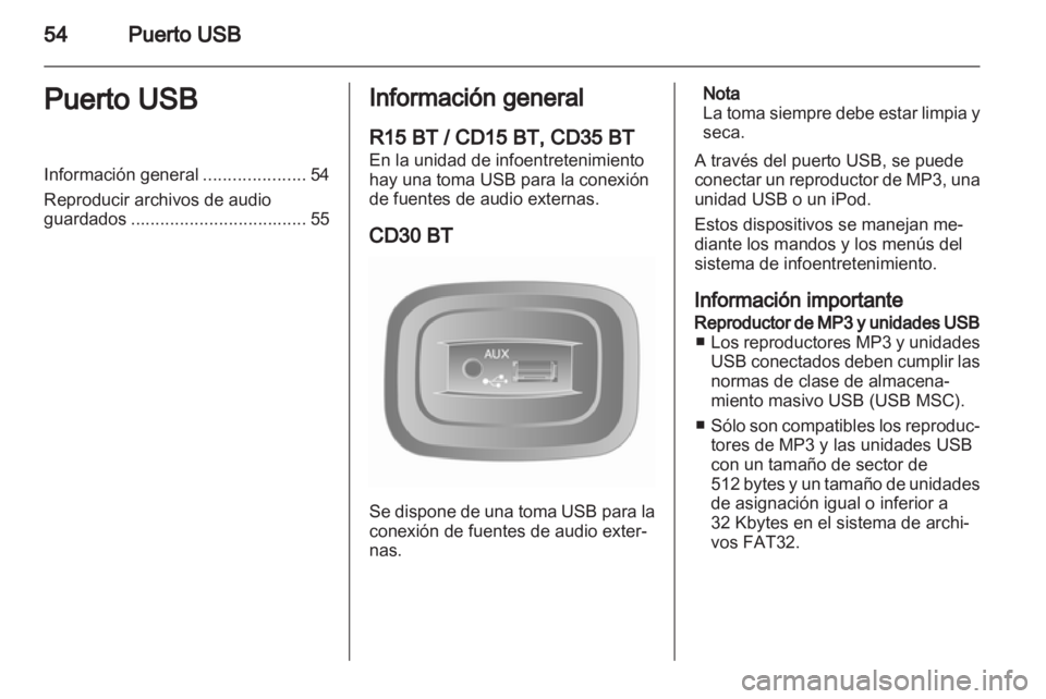 OPEL MOVANO_B 2012.5  Manual de infoentretenimiento (in Spanish) 