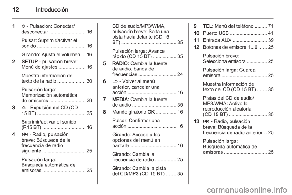 OPEL VIVARO 2013  Manual de infoentretenimiento (in Spanish) 