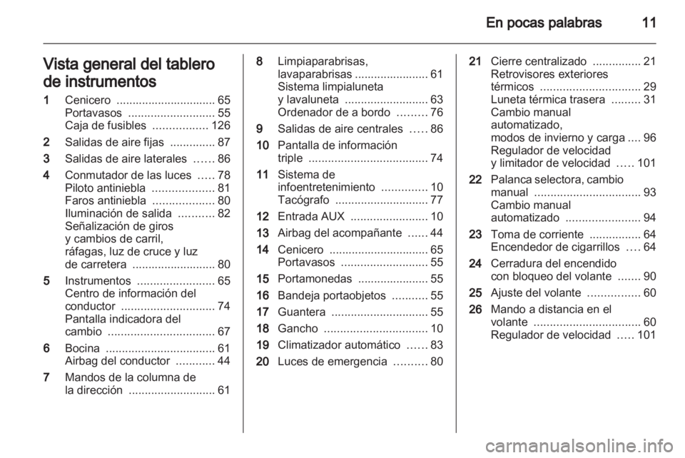 OPEL VIVARO 2011  Manual de Instrucciones (in Spanish) 
