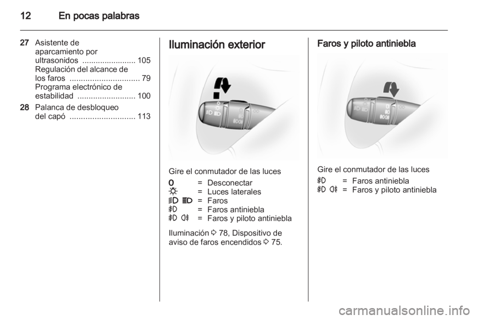 OPEL VIVARO 2011  Manual de Instrucciones (in Spanish) 