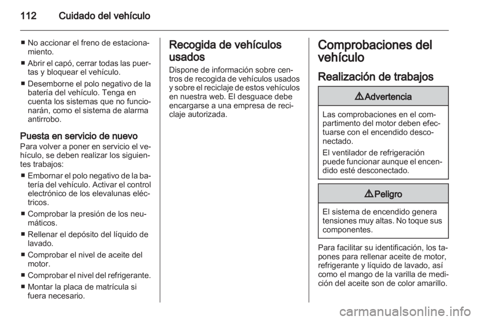 OPEL VIVARO 2011  Manual de Instrucciones (in Spanish) 