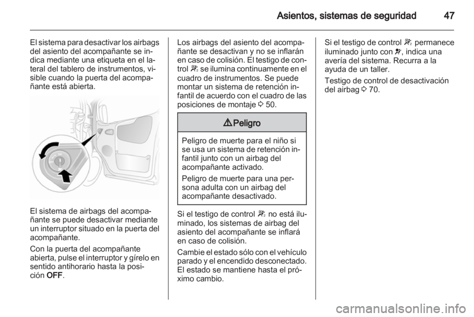 OPEL VIVARO 2011  Manual de Instrucciones (in Spanish) 