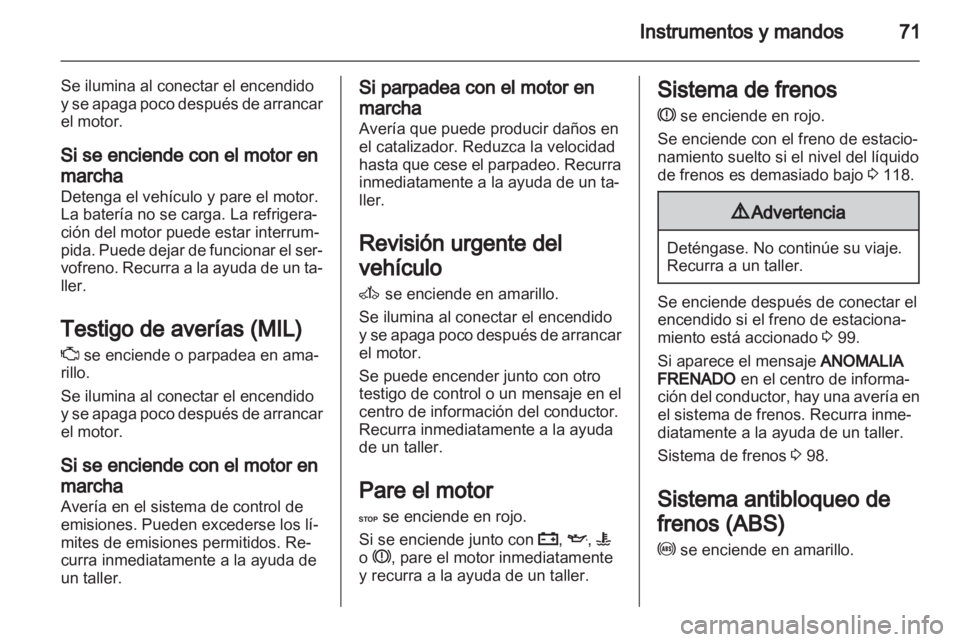 OPEL VIVARO 2011  Manual de Instrucciones (in Spanish) 