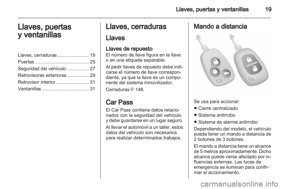 OPEL VIVARO 2011.5  Manual de Instrucciones (in Spanish) 
