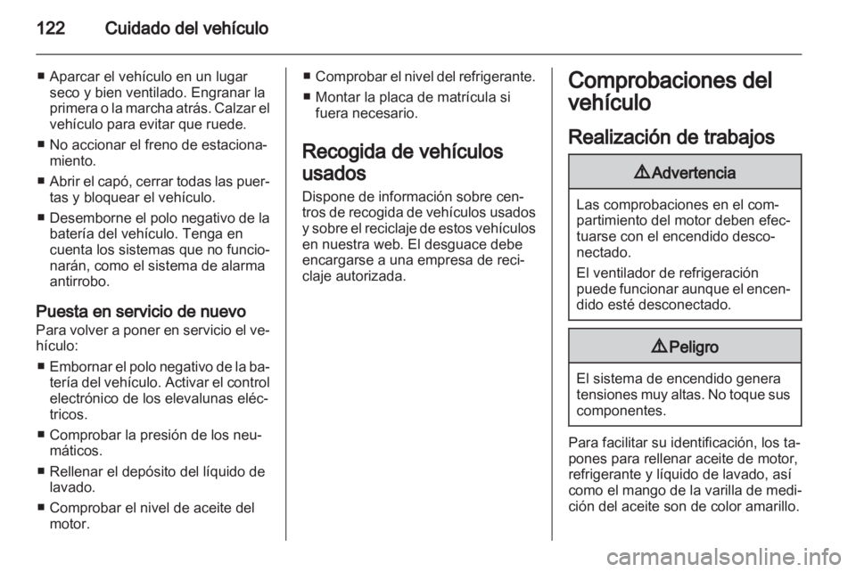OPEL VIVARO 2012  Manual de Instrucciones (in Spanish) 