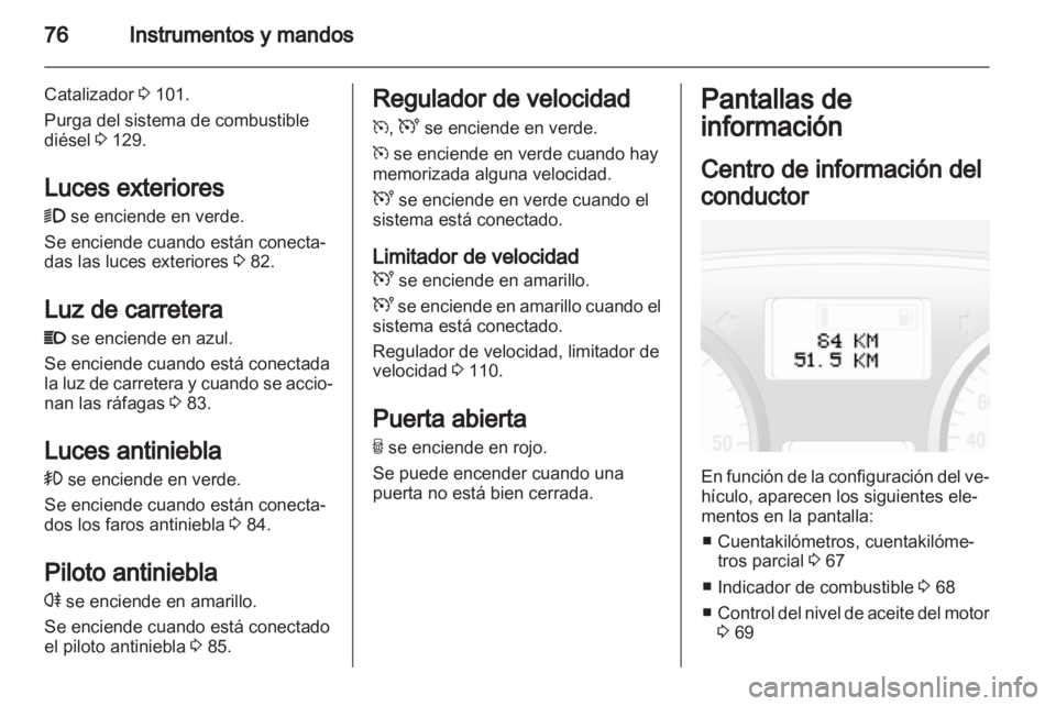 OPEL VIVARO 2012  Manual de Instrucciones (in Spanish) 
