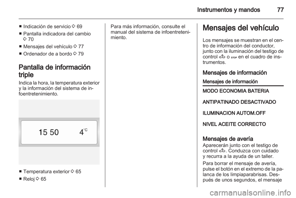 OPEL VIVARO 2012  Manual de Instrucciones (in Spanish) 