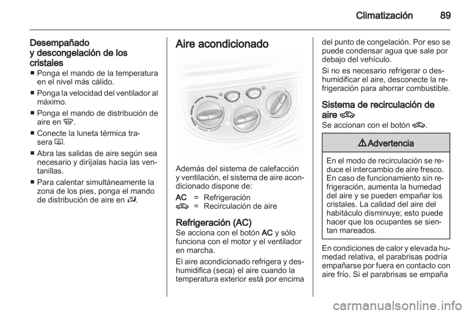 OPEL VIVARO 2012  Manual de Instrucciones (in Spanish) 