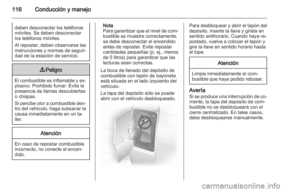 OPEL VIVARO 2013  Manual de Instrucciones (in Spanish) 