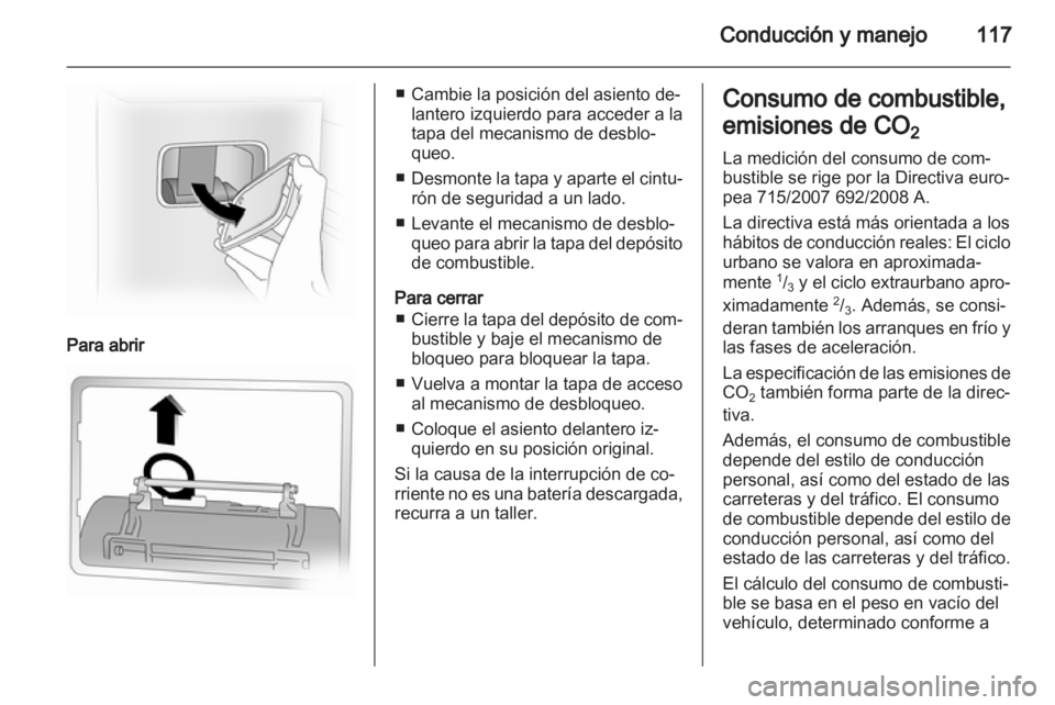 OPEL VIVARO 2013  Manual de Instrucciones (in Spanish) 