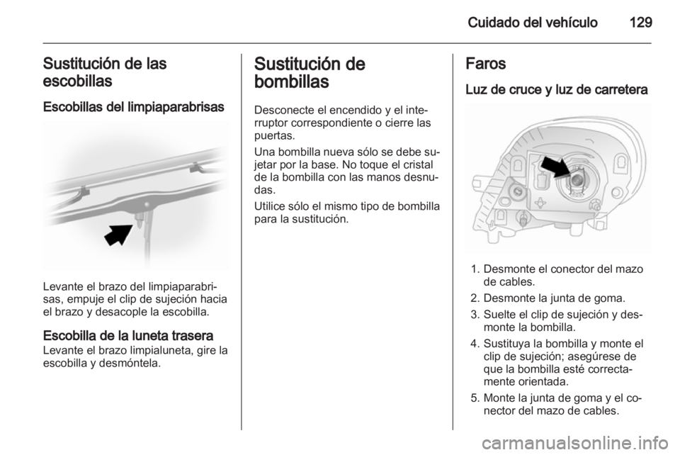 OPEL VIVARO 2013  Manual de Instrucciones (in Spanish) 