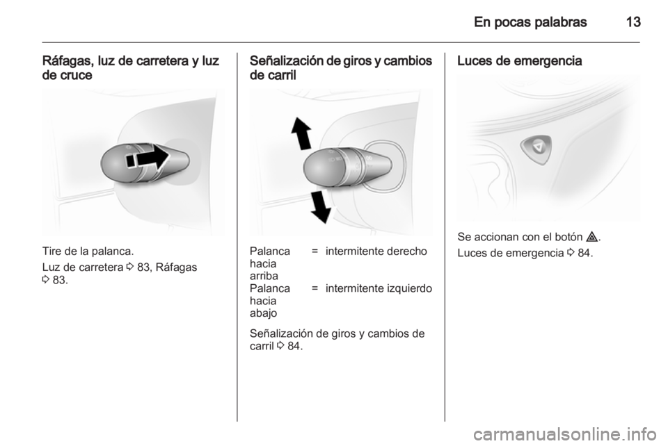 OPEL VIVARO 2013  Manual de Instrucciones (in Spanish) 
