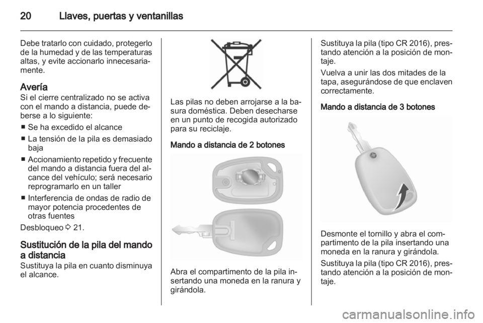 OPEL VIVARO 2013  Manual de Instrucciones (in Spanish) 